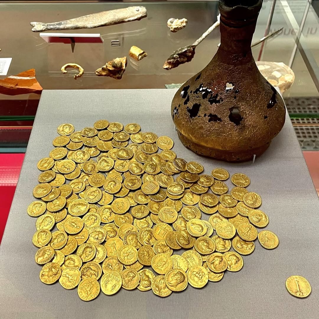 The Corbridge Hoard — a discovery like this is the cherished dream of every treasure hunter: a stash of gold coins, each of which would be worth at least $5,000 today! This remarka