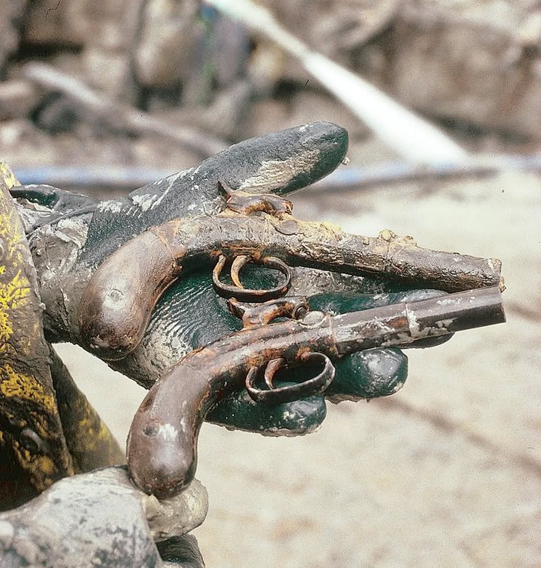 Two old pistols 🍀 #metaldetecting #mydigworld #gun #pistol #hobbydetecting".