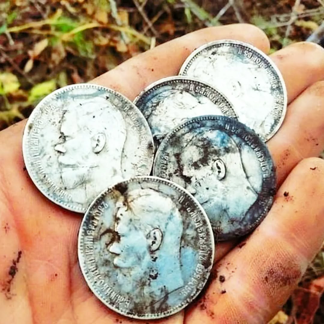 Big silver coins 🍀✊💪 #metaldetecting #mydigworld #coin #dirtfishing #hobbydetecting