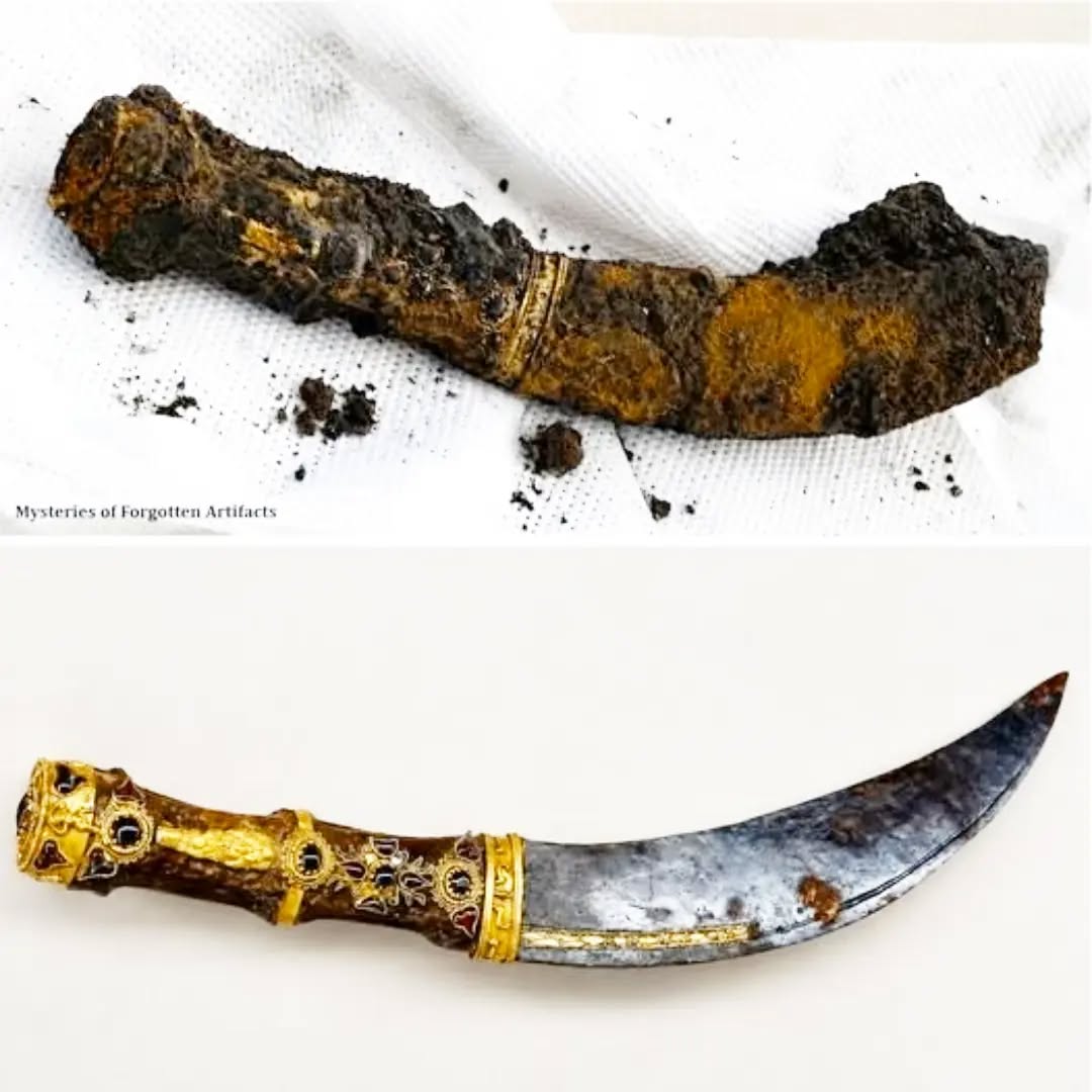 Archaeologists in Bulgaria have uncovered the richly furnished tomb of a Thracian warrior, dating back to the first century AD. Among the most remarkable finds was a curved dagger.