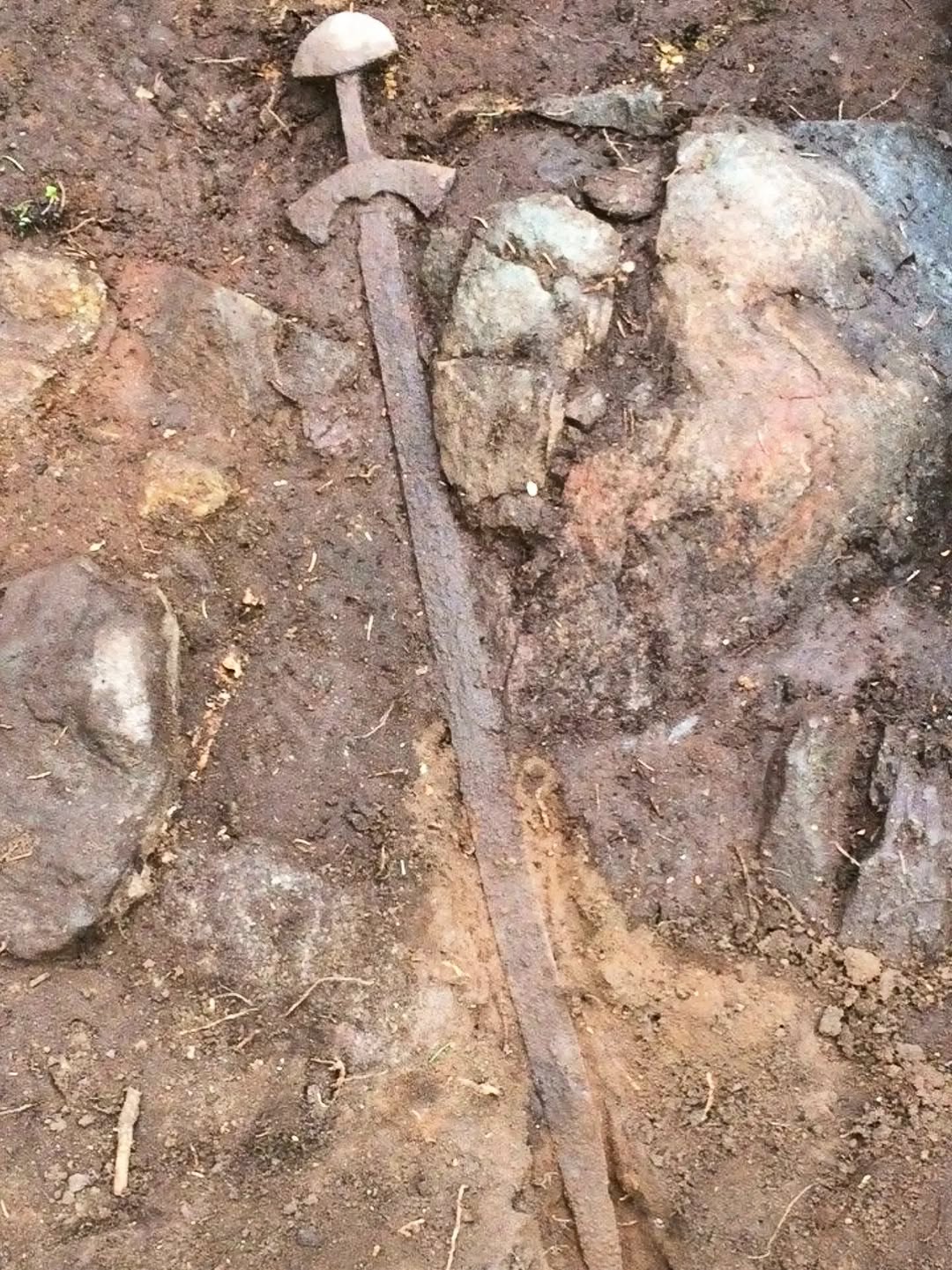 Viking sword 🫪😲✊ #historia #sword #metaldetecting #mydigworld #viking